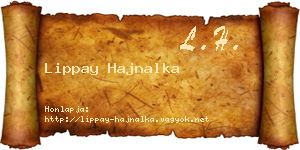 Lippay Hajnalka névjegykártya