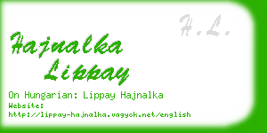hajnalka lippay business card